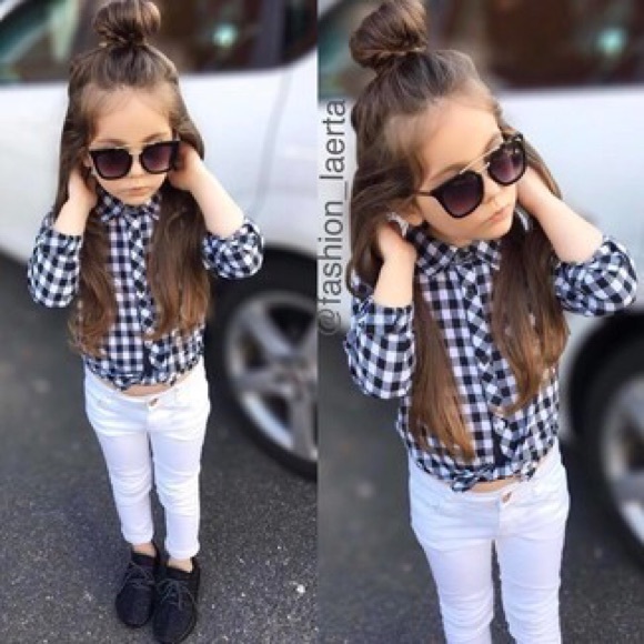 Justice Other - Justice t shirt girl black and withe size 12